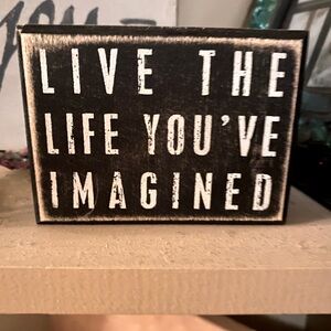 Primitives by Kathy Decorative Wooden Box With Inspirational Message